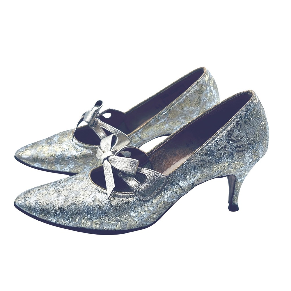 ANTIQUE 1910s-1920s Edwardian/Flapper Heels Shoes